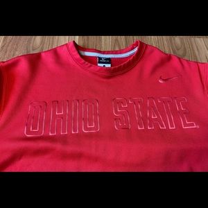 Nike Therma-fit OHIO STATE Fleece Red Sz Large L
